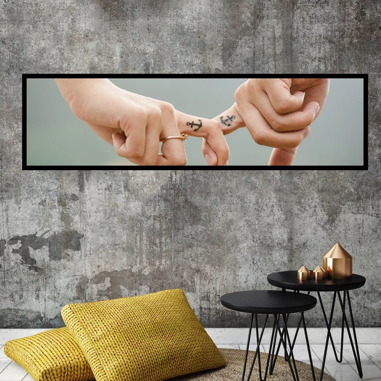 تابلو بکلیت طرح عکاسی عاشقانه و لنگر مدل B-7341