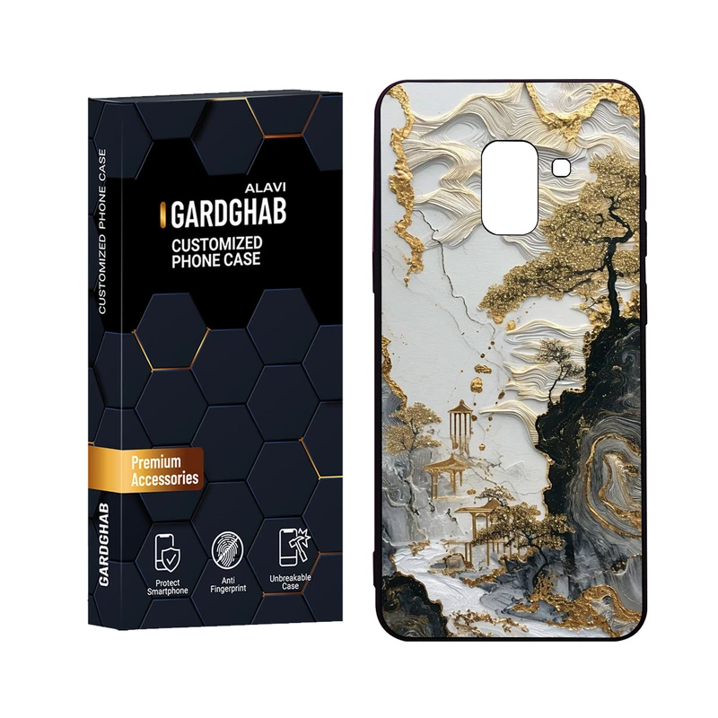 کاور گارد قاب علوی مدل Glass مناسب برای گوشی موبایل سامسونگ Galaxy A8 2018