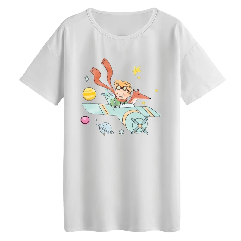 تی‌شرت لانگ آستین کوتاه زنانه مدل شازده کوچولو