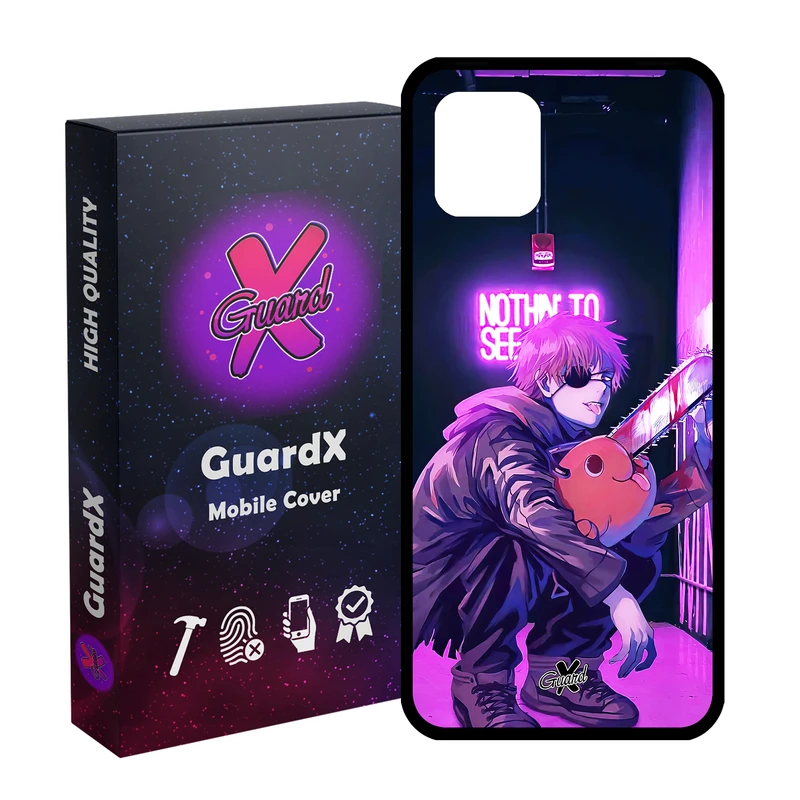 کاور گارد ایکس طرح Chainsaw Man Anime مدل Glass10625 مناسب برای گوشی موبایل سامسونگ Galaxy Note 10 Lite / A81