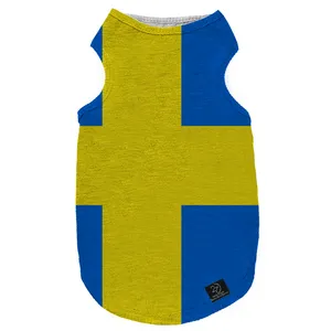 لباس سگ و گربه 27 طرح Sweden Dog کد MH761 سایز L