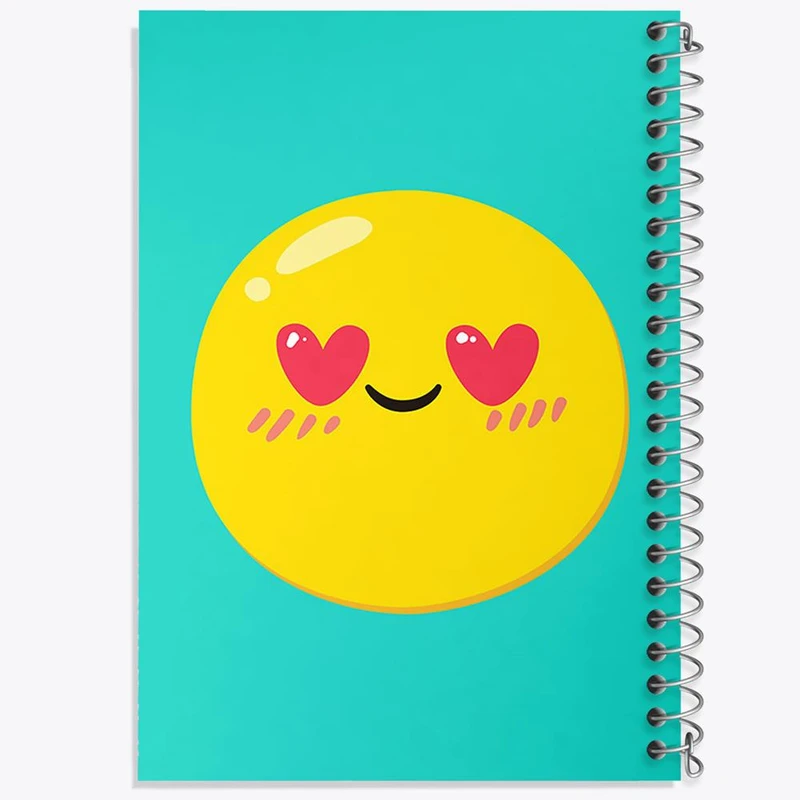 دفتر نت موسیقی 50 برگ خندالو مدل ایموجی Emoji کد 2993