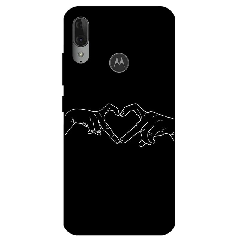 کاور مگافون طرح عشق مدل 1857 مناسب برای گوشی موبایل موتورولا Moto E6 Plus