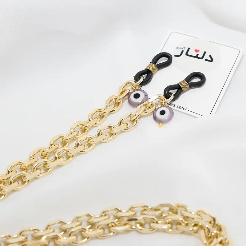 بند عینک دلنار گالری مدل زنجیر و چشم نظر