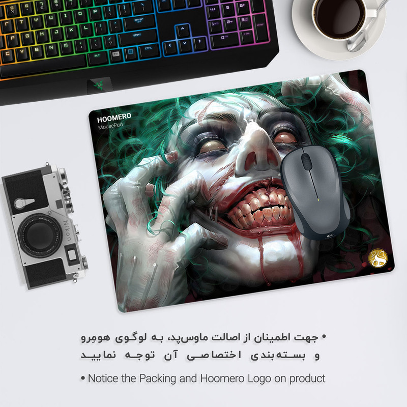 ماوس پد هومرو مدل A2937 طرح جوکر 1