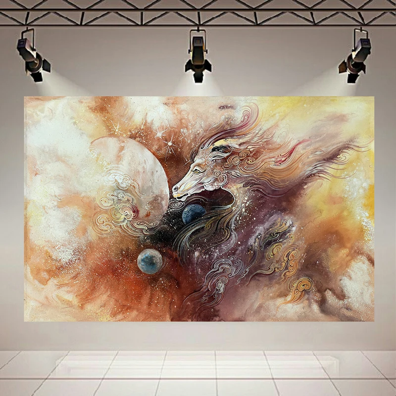 تابلو شاسی طرح مینیاتور مدل اسب و کهکشان کد AR31431