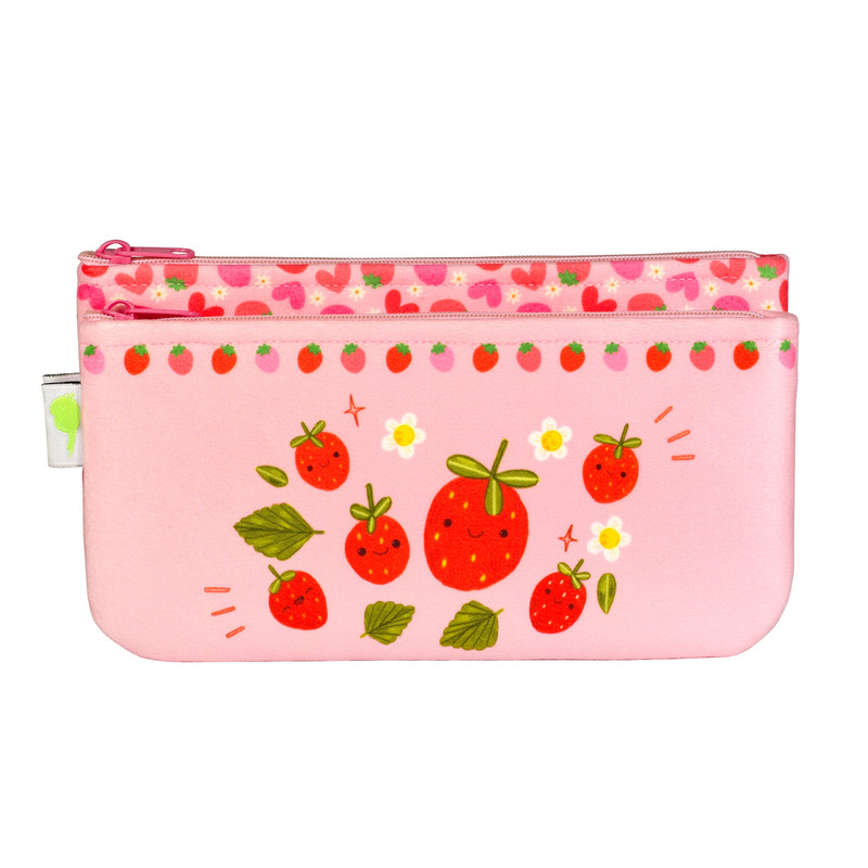 جامدادی طوطی دیزاین طرح توت فرنگی مدل دوقلو Milky-06