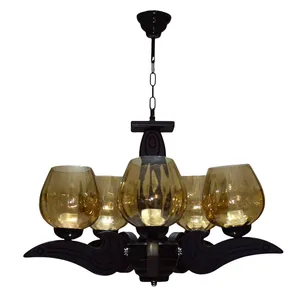  لوستر پنج شعله چشمه نور کد G703/5-BR