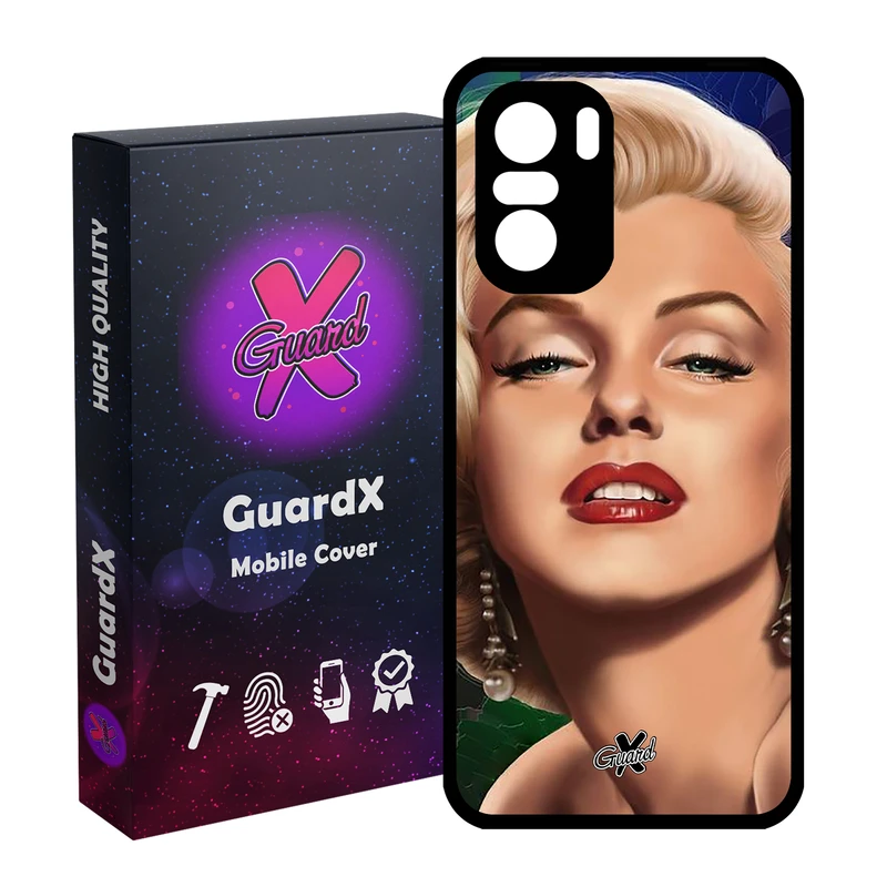 کاور گارد ایکس طرح Marilyn Monroe مدل Glass10300 مناسب برای گوشی موبایل شیائومی Poco F3/MI 11X/MI 11X Pro/Redmi K40/K40 Pro