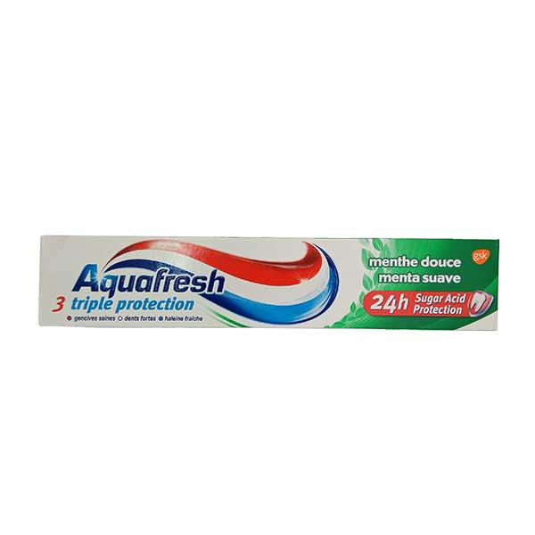 خمیر دندان آکوافرش مدل triple حجم 75 میلی لیتر به همراه مسواک آکوافرش مدل Tooth & tangue با برس متوسط خمیر دندان آکوافرش مدل triple حجم 75 میلی لیتر به همراه مسواک آکوافرش مدل Tooth & tangue با برس متوسط