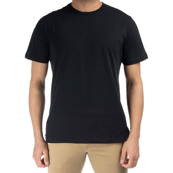 تی شرت آستین کوتاه مردانه جوتی جینز مدل یقه گرد کد 1551242 رنگ مشکی