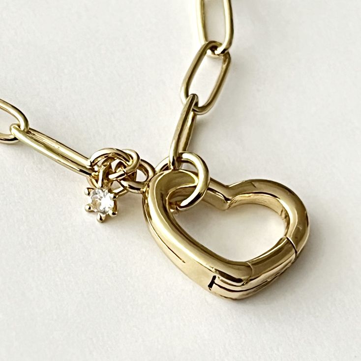 گردنبند زنانه آی ام مدل قلب و نگین کد 5903 -  - 2