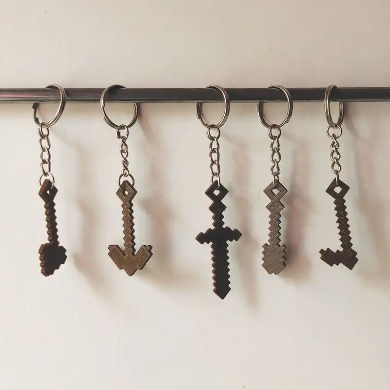 جاکلیدی مدل ماینکرافت کد 1001 مجموعه 5 عددی