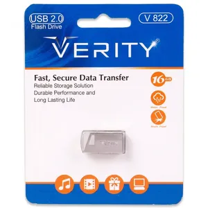 فلش مموری وریتی مدل V822 ظرفیت 16 گیگابایت با رابط USB 2.0