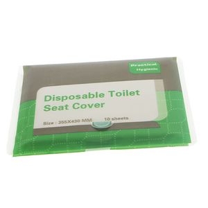 روکش توالت فرنگی مدل Disposable Toilet seat cover بسته 10 عددی