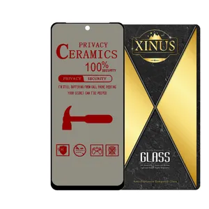 محافظ صفحه نمایش سرامیکی حریم شخصی ژینوس مدل PRIVATECRX مناسب برای گوشی موبایل شیائومی Redmi Note 12S