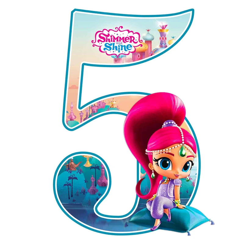 استند رومیزی مدل عدد 5 طرح شیمر و شاین کد 1538