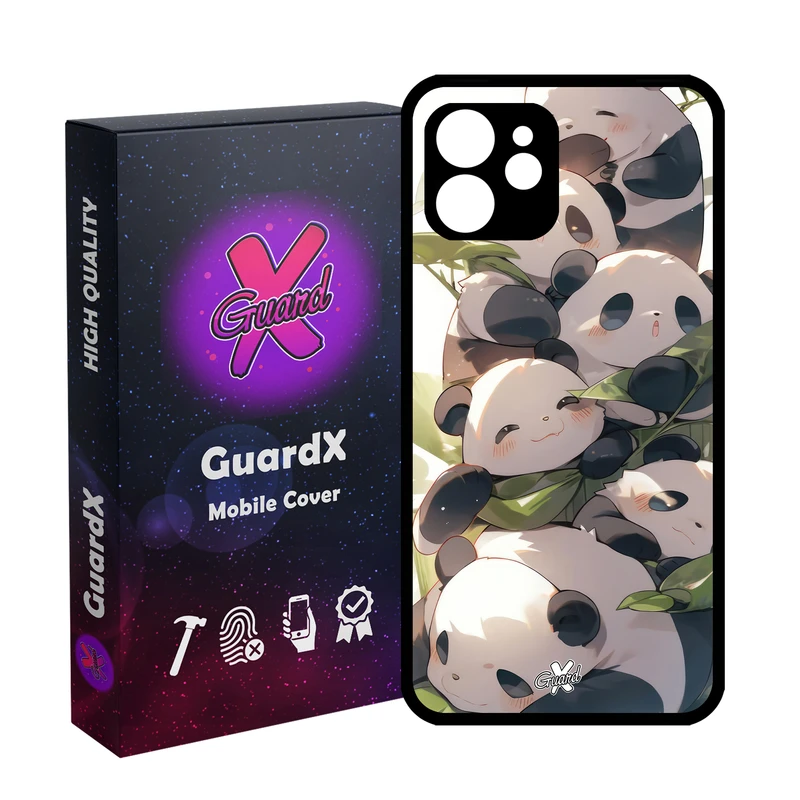کاور گارد ایکس طرح پاندا مدل Glass10652 مناسب برای گوشی موبایل اپل iPhone 12