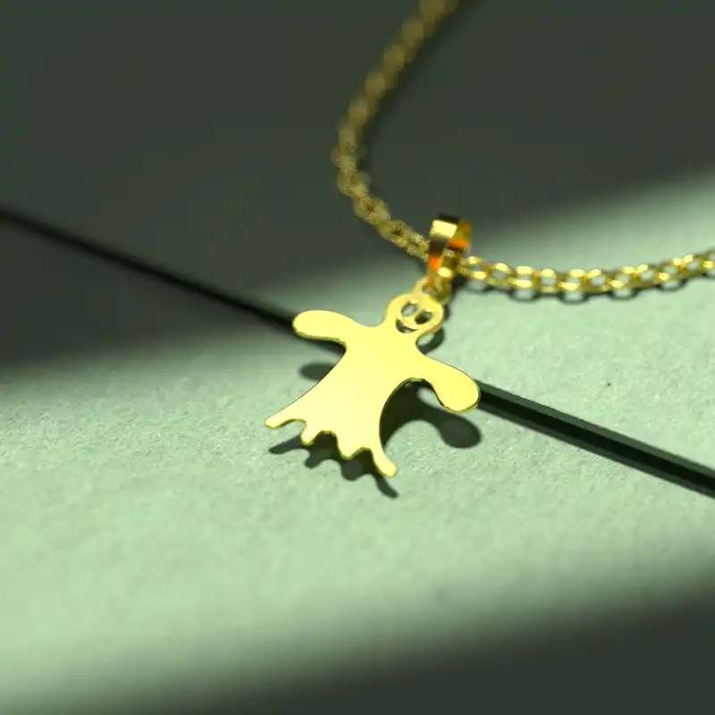 گردنبند طلا 18 عیار زنانه مدوپد مدل هالووین کد G2-1-1262