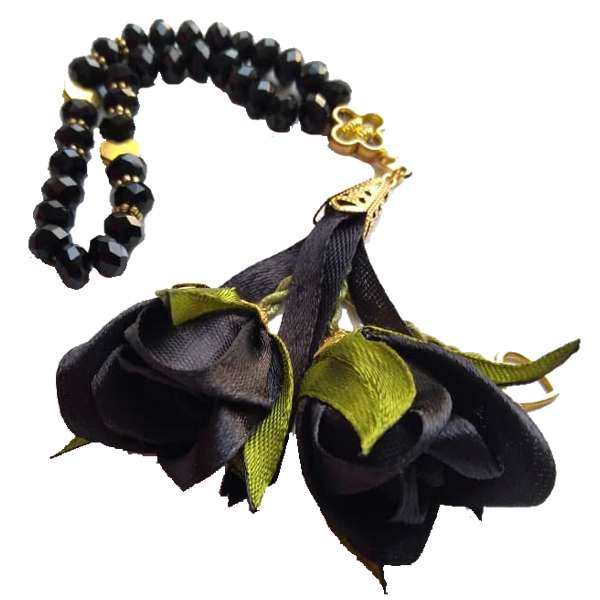 تسبیح مدل گلدار طرح قلب