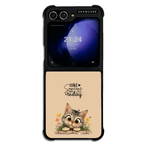 AKAM AMC-WSGZFLIP5-ANIMALS QOUTES-18 Cover For Samsung Galaxy Z Flip 5