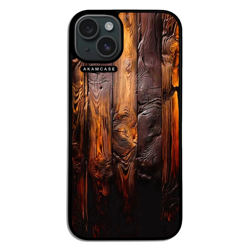 کاور آکام مدل AMC-WA15PLUS-WOOD-14 مناسب برای گوشی موبایل اپل iPhone 15 Plus