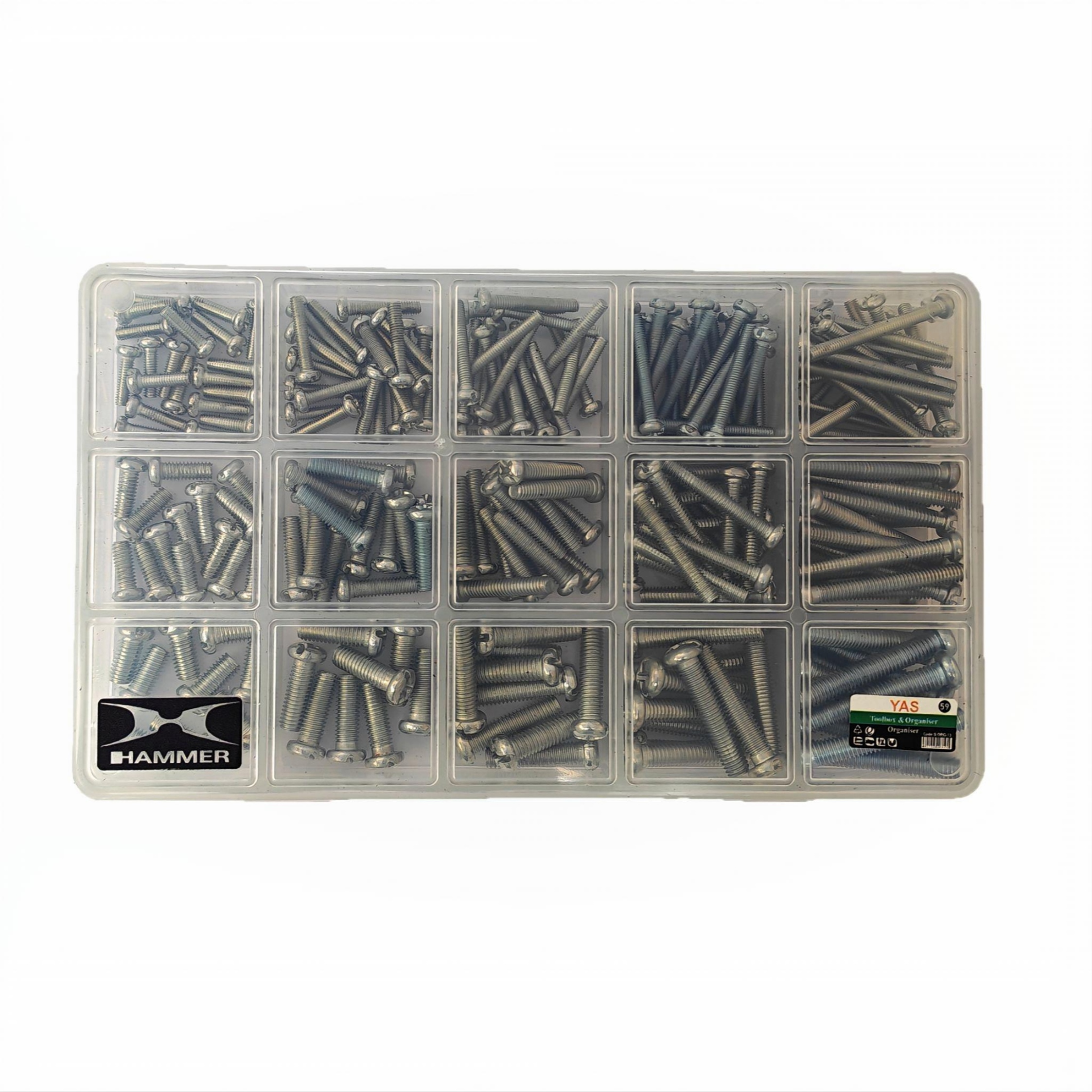 پیچ استوانه هامر مدل Home FIX K بسته 225 عددی