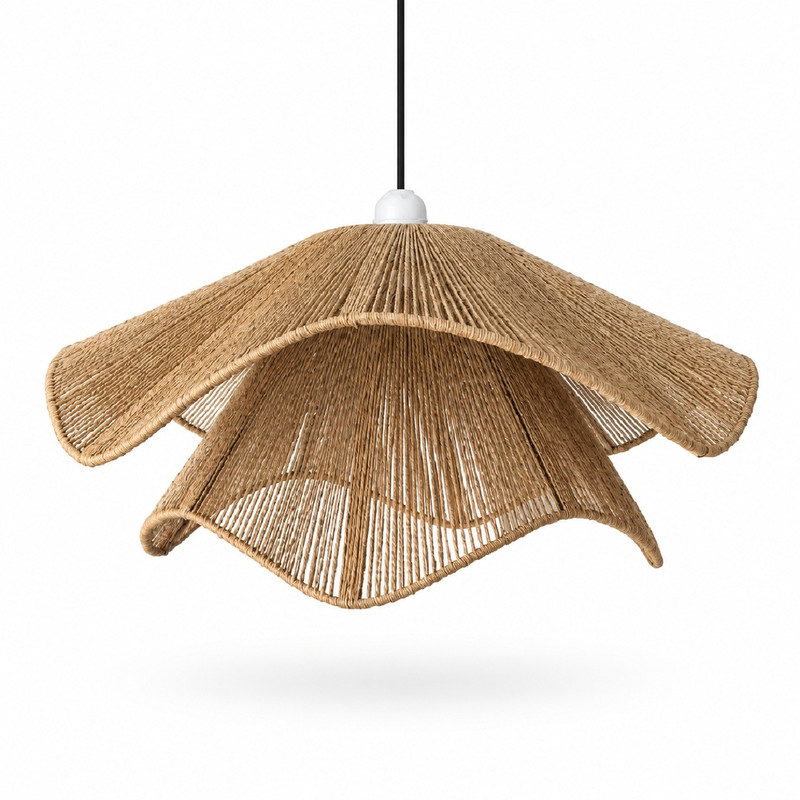 لوستر بافتنی مدل لاله رافیا کد R-60