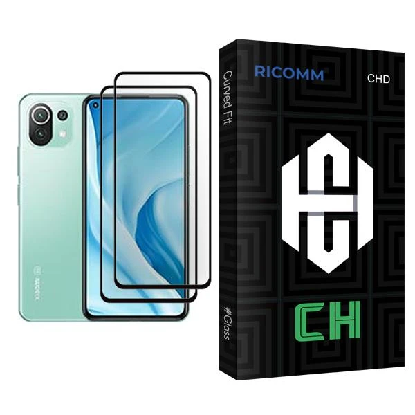 محافظ صفحه نمایش ریکام مدل CH Glass MIX002 مناسب برای گوشی موبایل شیائومی Mi 11 Lite 5G بسته دو عددی