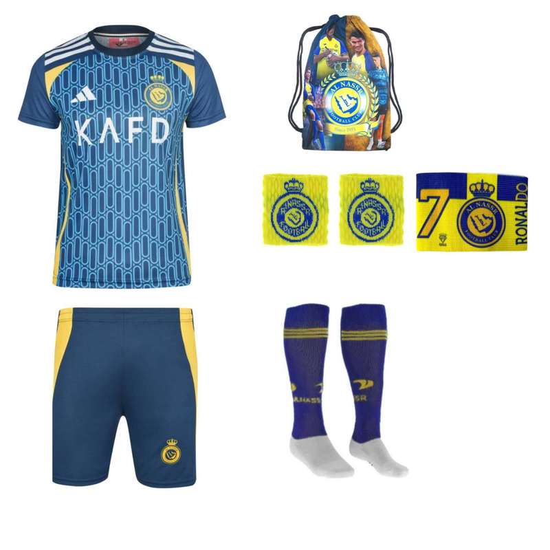 ست 7 تکه لباس ورزشی پسرانه مدل النصر رونالدو 2025m