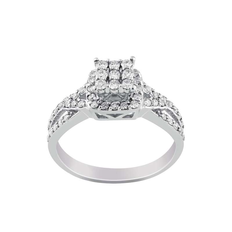 انگشتر طلا 18 عیار زنانه جواهری سروری مدل 12131