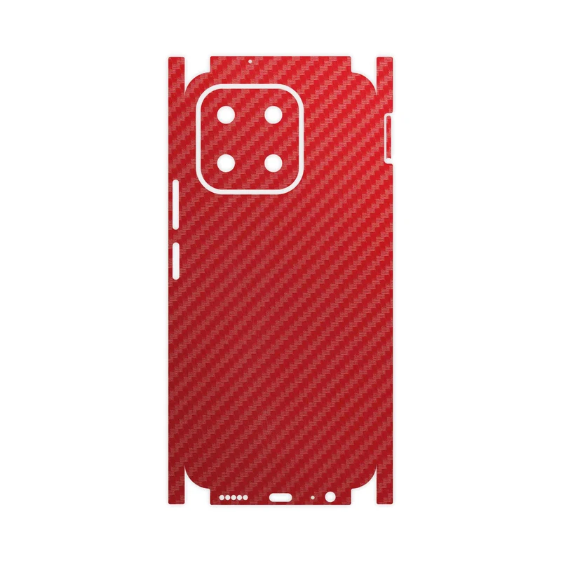 برچسب پوششی ماهوت مدل Red-Fiber-FullSkin مناسب برای گوشی موبایل آنر X6b