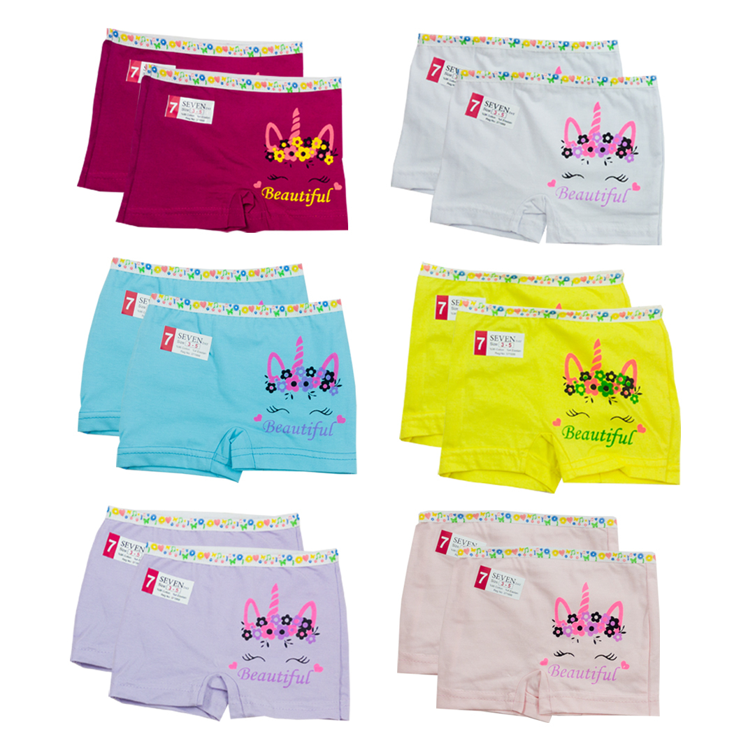 شورت دخترانه مدل 6521 مجموعه  12 عددی