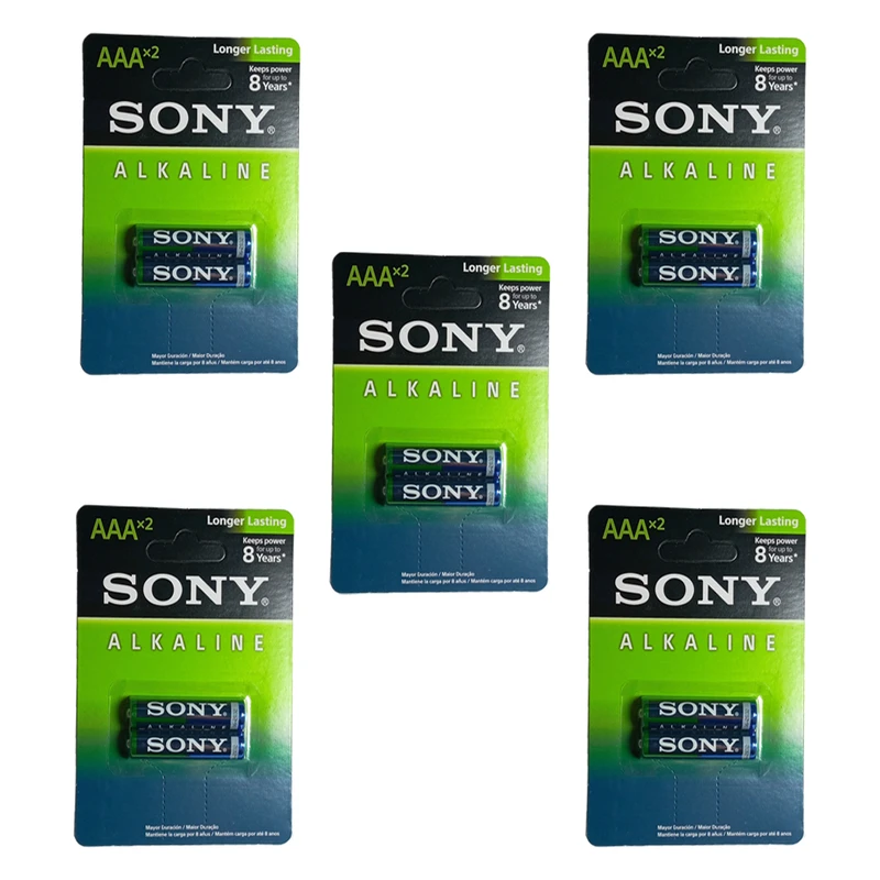 باتری نیم قلمی سونی مدل ALKALINE بسته 10 عددی