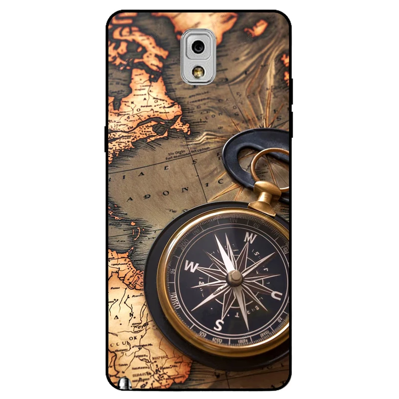 کاور مگافون طرح نقشه مدل 7397 مناسب برای گوشی موبایل سامسونگ Galaxy Note 3         