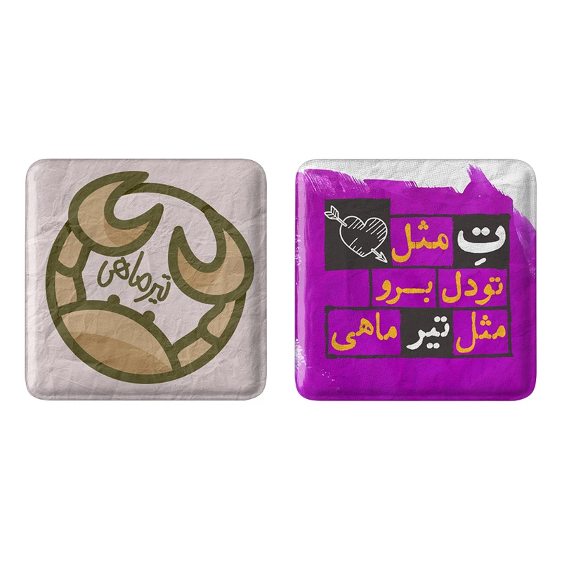 مگنت خندالو مدل ماه تولد تیر کد 23602324 مجموعه 2 عددی