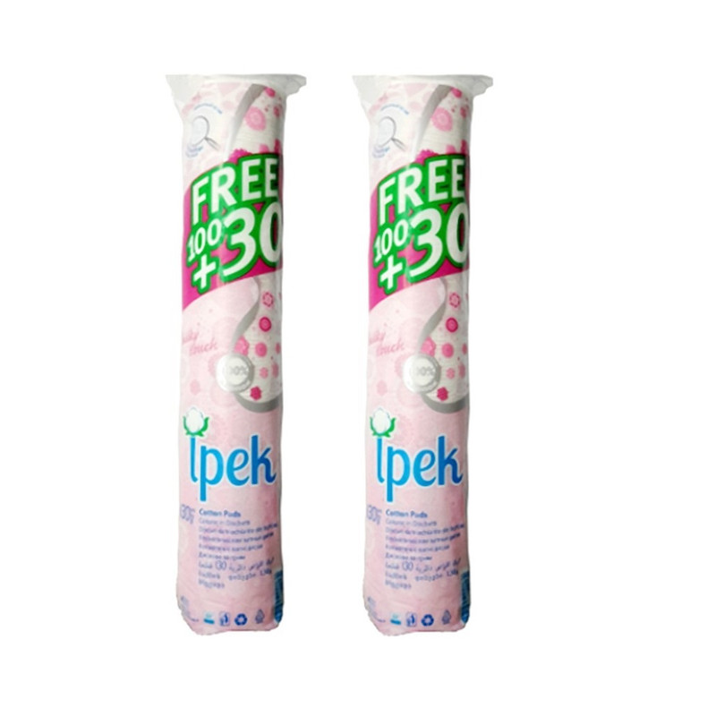 پد پاک کننده آرایش ایپک مدل cotton بسته 130 عددی پد پاک کننده آرایش ایپک مدل cotton بسته 130 عددی