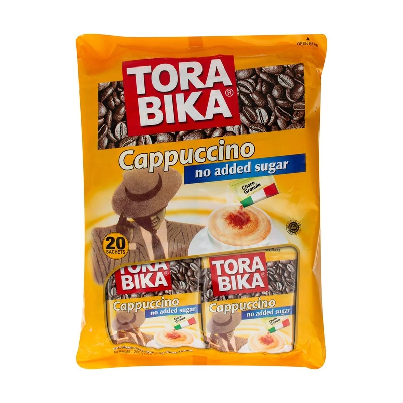 پودر کاپوچینو بدون شکر تورابیکا - 12.5 گرم بسته 20 عددی