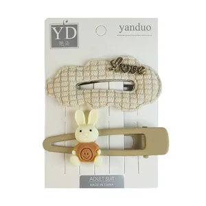 گیره مو زنانه مدل فانتزی طرح خرگوش کد 4029 مجموعه 2 عددی