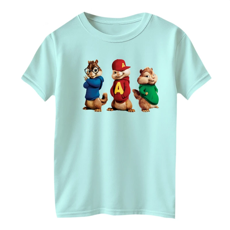 تی شرت آستین کوتاه بچگانه مدل آلوین و سنجاب ها کد ۲