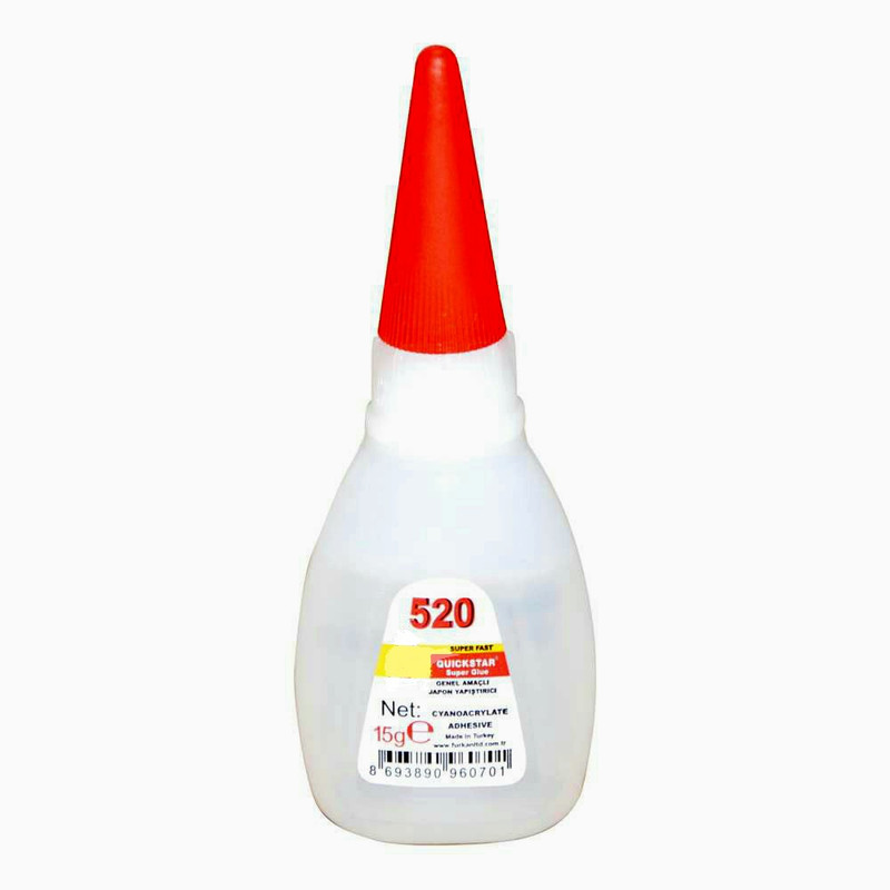 چسب قطره ای کوییک استار مدل 520 وزن 15 گرم بسته دو عددی