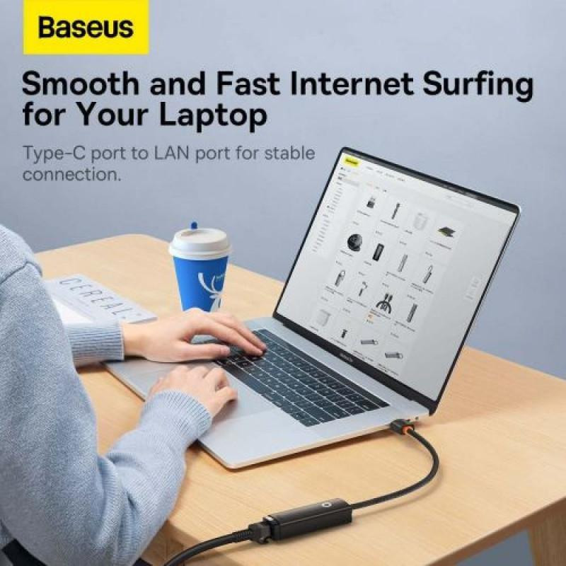 مبدل USB به LAN باسئوس مدل WKQX0000 100Mbps