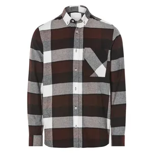 پیراهن آستین بلند یقه برگردان مردانه مدل 20268908