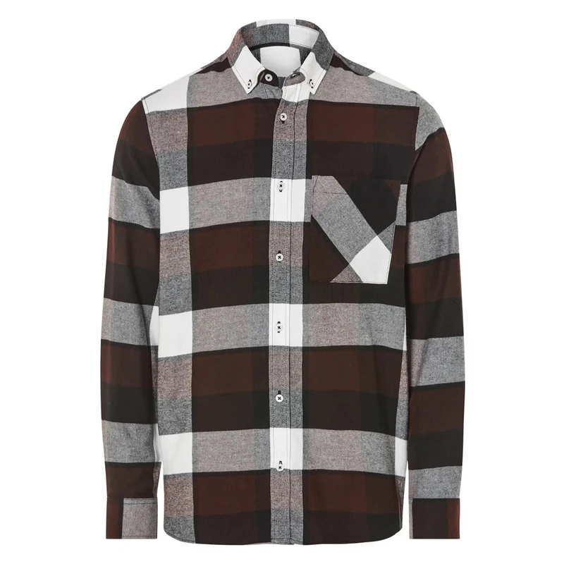 پیراهن آستین بلند یقه برگردان مردانه مدل 20268908