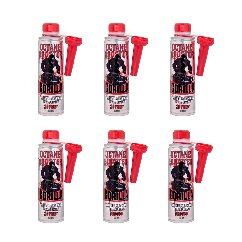 مکمل سوخت خودرو بنزینی گوریلا مدل NITROMETHANE کد 886055 حجم 280 میلی لیتر بسته 6 عددی
