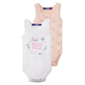 بادی آستین کوتاه نوزادی لوپیلو مدل G063 مجموعه 2 عددی