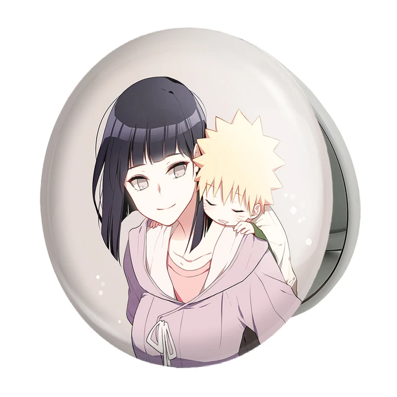 آینه جیبی خندالو طرح ناروتو و هیناتا انیمه بوروتو Boruto مدل تاشو کد 13126 