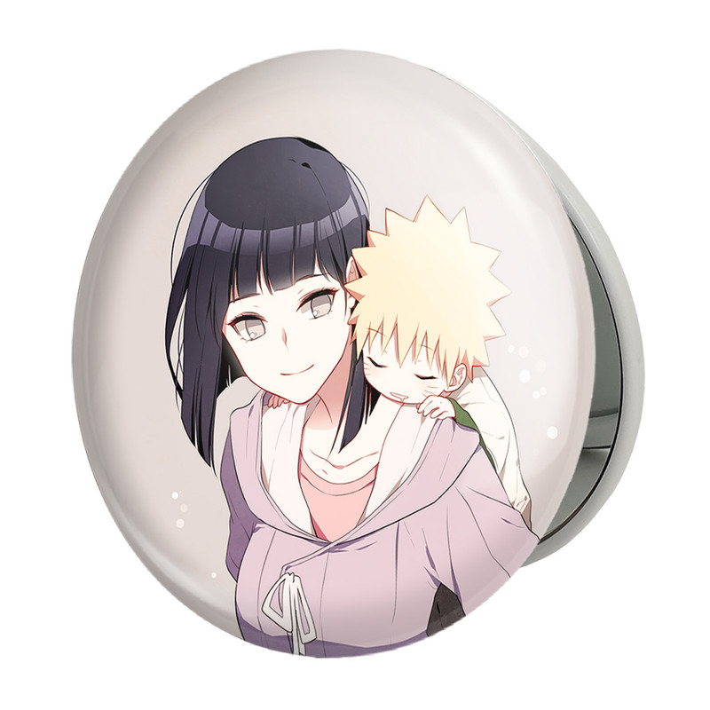 آینه جیبی خندالو طرح ناروتو و هیناتا انیمه بوروتو Boruto مدل تاشو کد 13126 