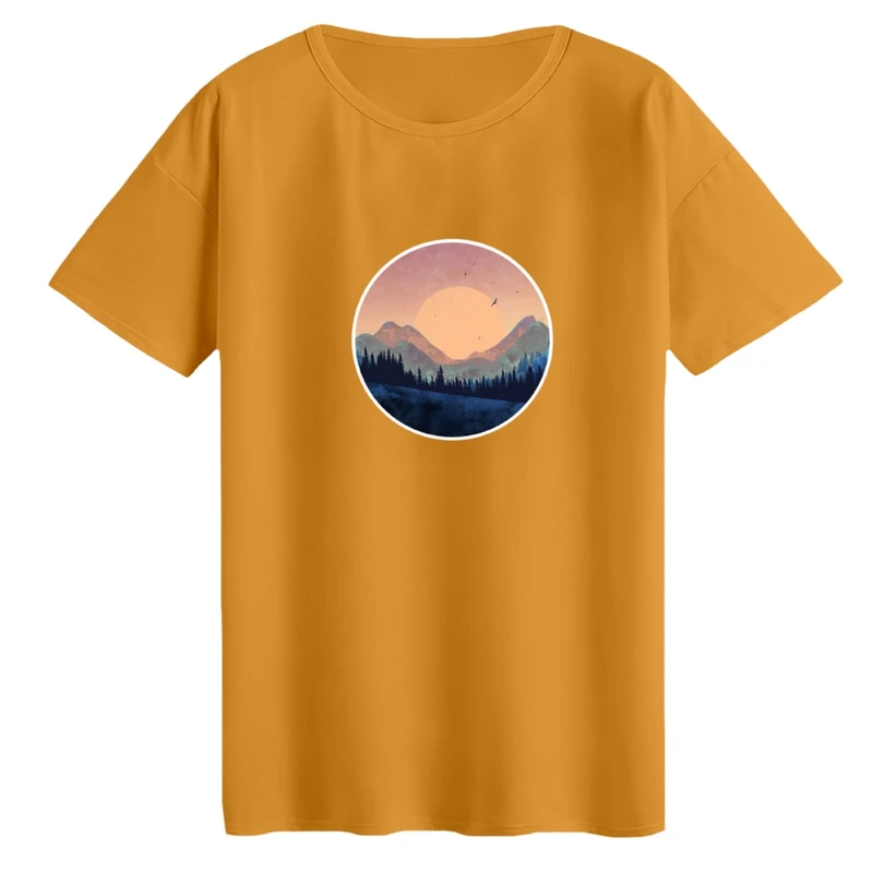 تی‌شرت لانگ آستین کوتاه زنانه مدل مینیمال کد 02 رنگ پرتقالی