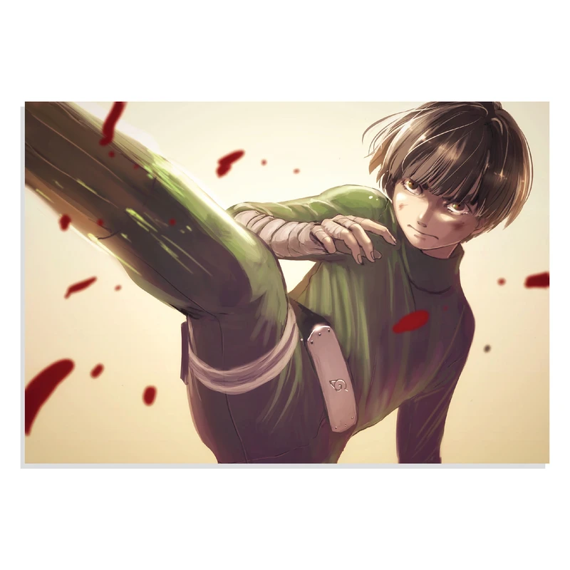 پوستر طرح انیمه ناروتو راک لی Naruto Anime Rock Lee مدل NV0542